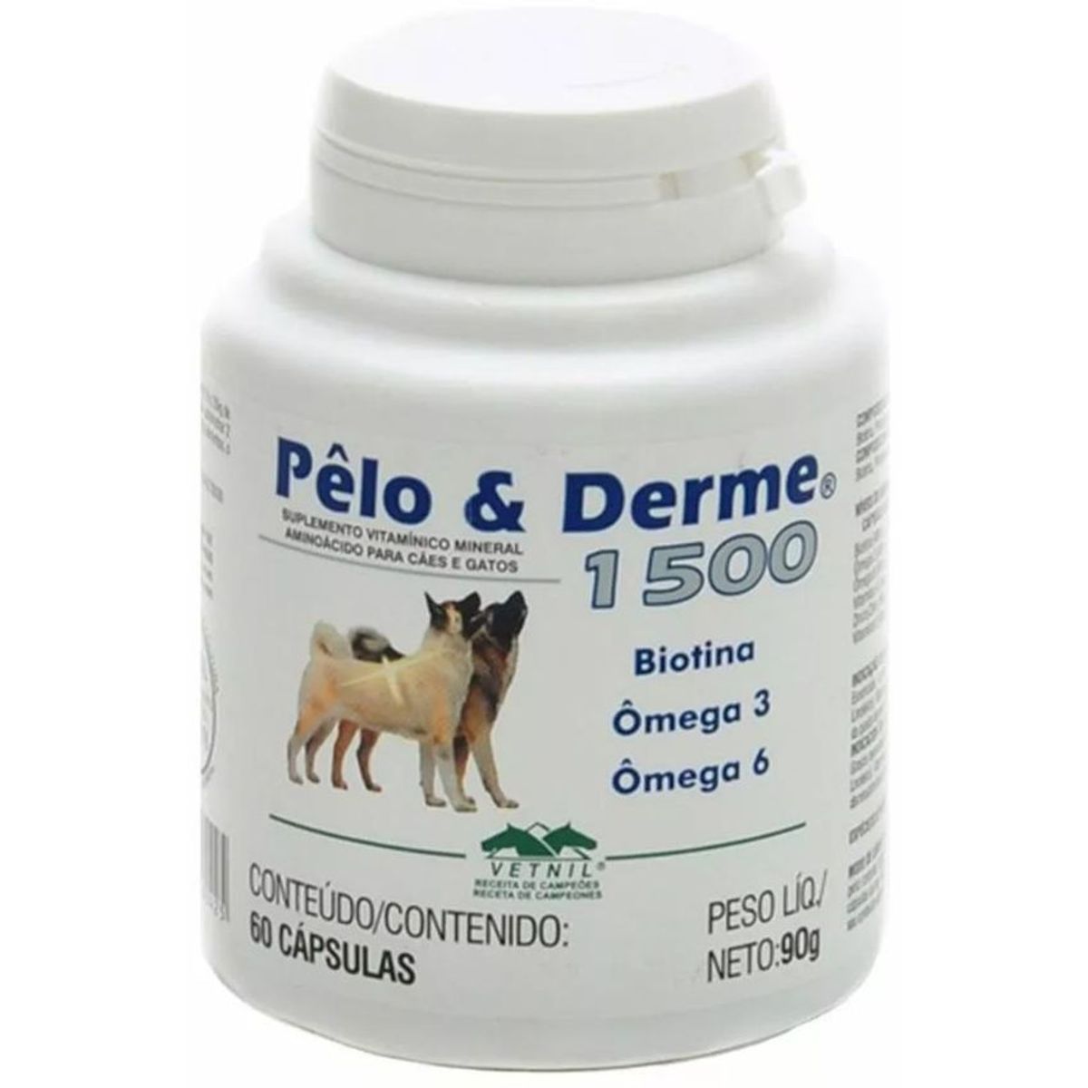 HOLLIDAY - Pelo Y Derme 1500 Perdida De Pelo Perros Y Gatos 60 Capsu