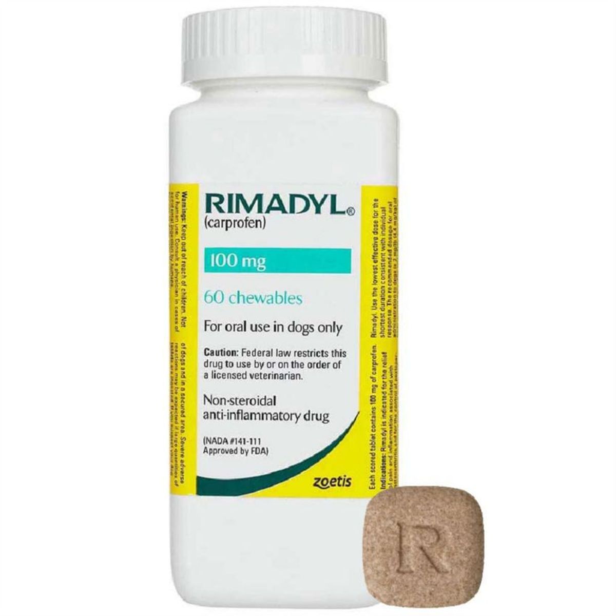 HOLLIDAY - Rimadyl 100 Mg Perros Osteoartrosis Postquirúrgico 60 Tab