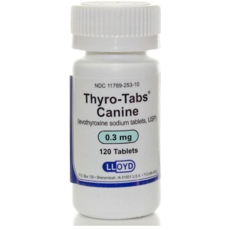 LLOYDS - thyrotabs Hipotiroidismo Perros 0,3mg X 120 Tabletas