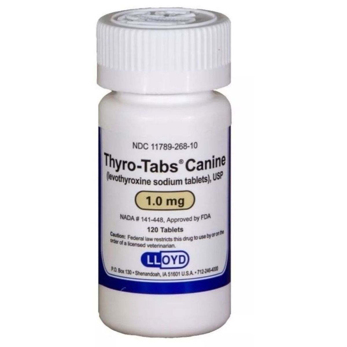 LLOYDS - thyrotabs Hipotiroidismo Perros 1mg X 120 Tabletas