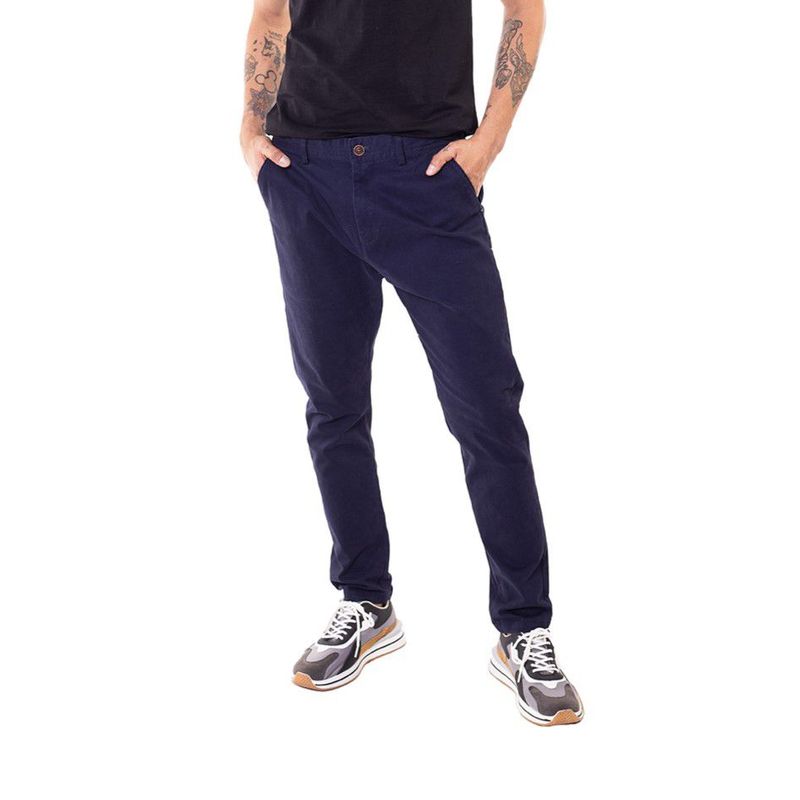 DREAMER - Pantalón Dril Slim Semi Ajustado