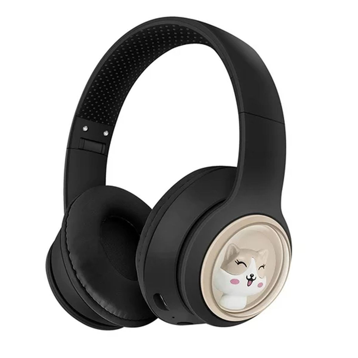 ONE PIXEL - Audifonos Diadema Bluetooth Figura Gatito Ajustable Musica AKZ-08 Ng