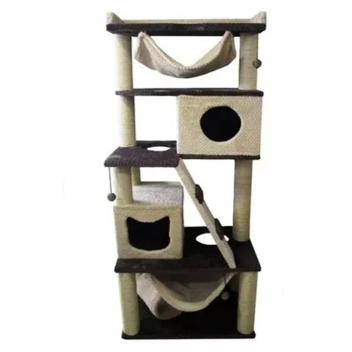 WOOD PETS - GIMNASIO ARBOL RASCADOR PARA GATO