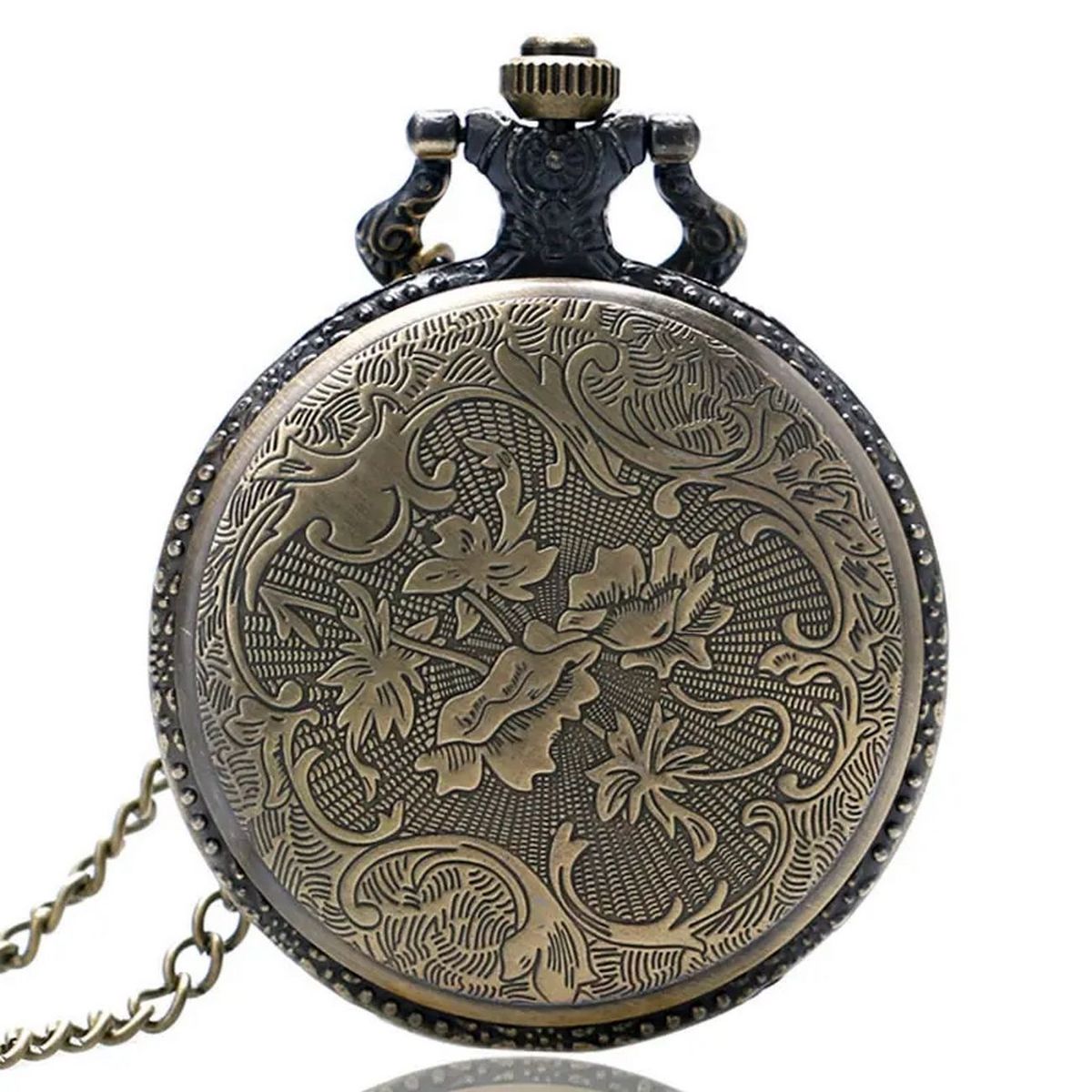 DAYOSHOP - Reloj Bolsillo Policia Escudo Vintage Unisex  Estuche