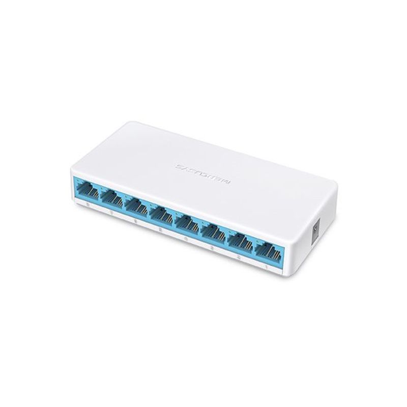 MERCUSYS - Switch Mercusys de escritorio NO adminstrable  de 8 puertos 10/100Mbps