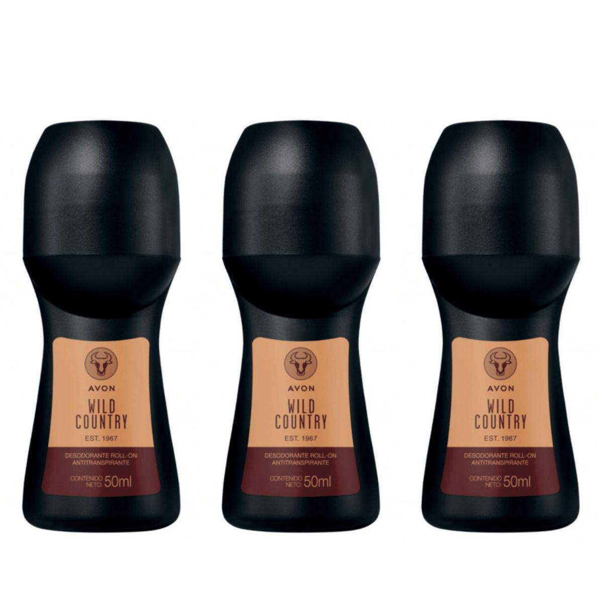 AVON - Desodorante Wild Country Hombre x 3 Unidades de Avon