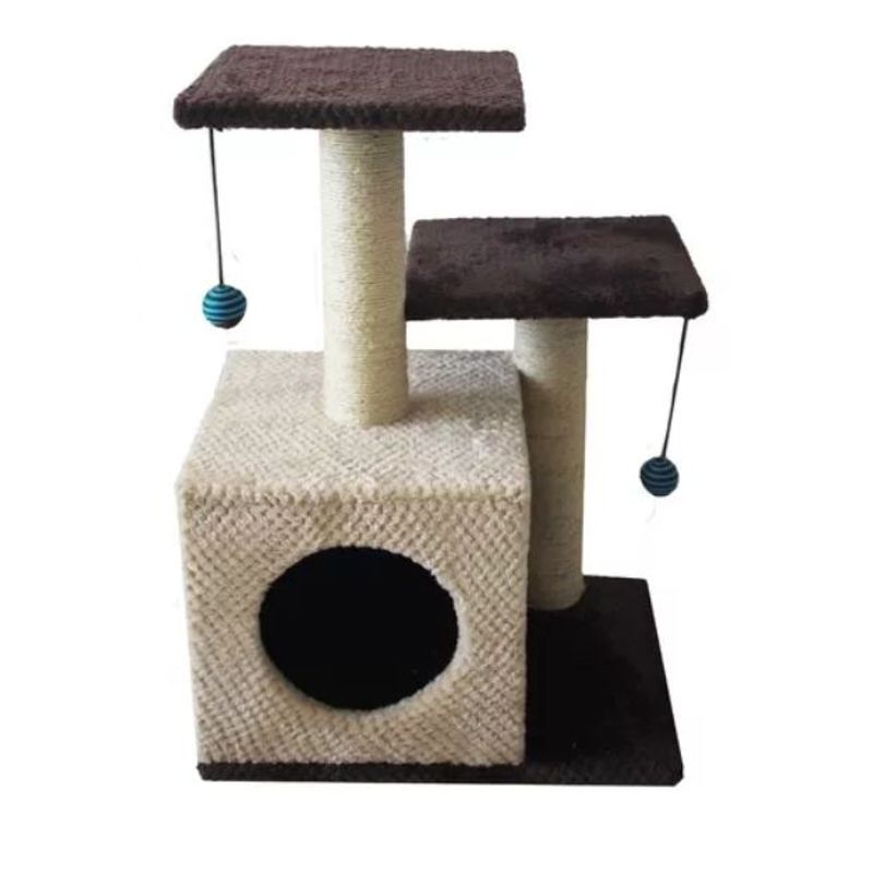 WOOD PETS - GIMNASIO ARBOL RASCADOR PARA GATO
