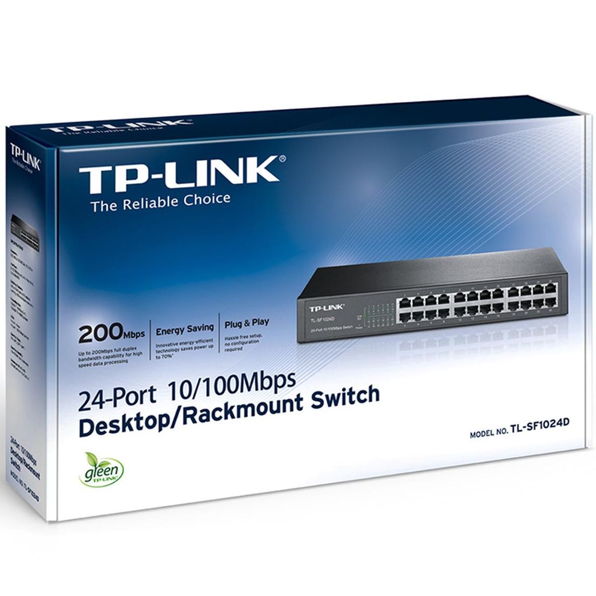 TP LINK - Switch TP-LINK NO administrable 24 puertos Ethernet escritorio y rack