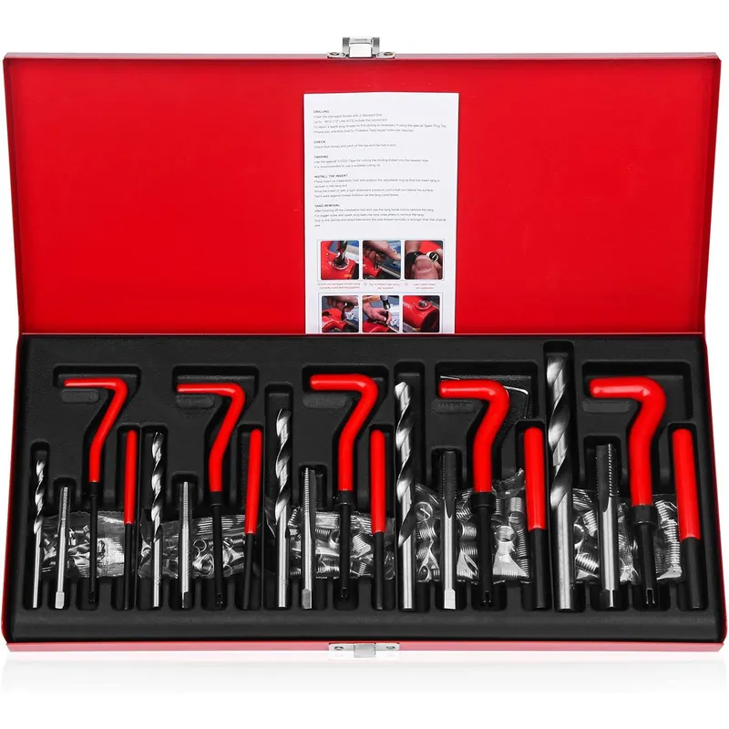 OEM - Kit Reparación De Roscas Helicoil Profesional 131 Piezas