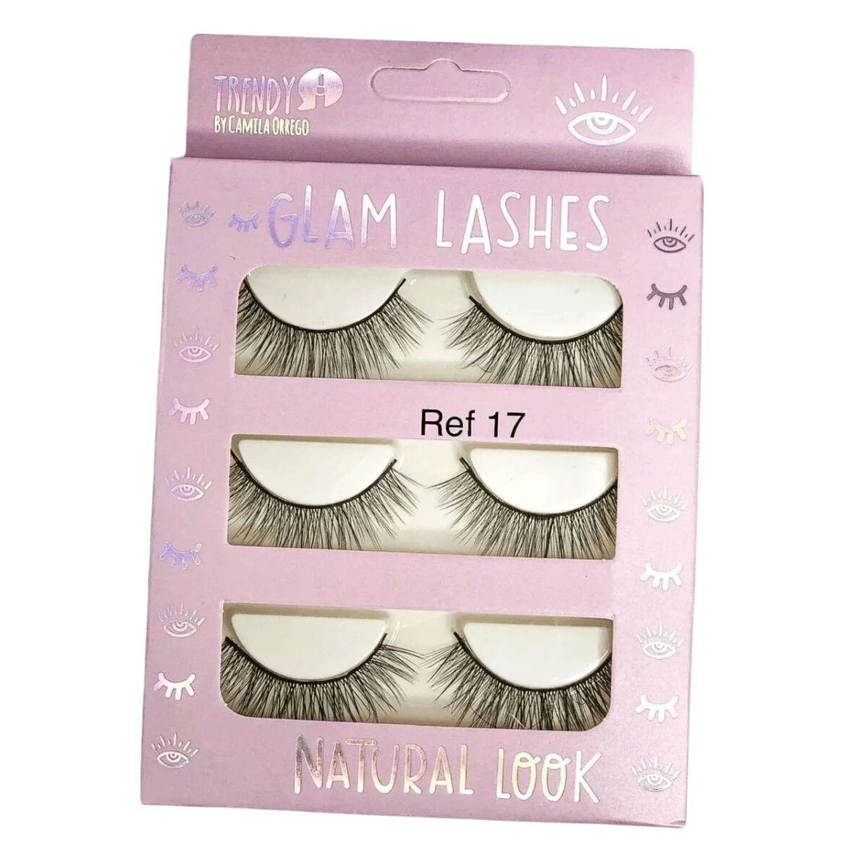 TRENDY - Pestañas postizas Trendy Glam Lashes Natural No 17