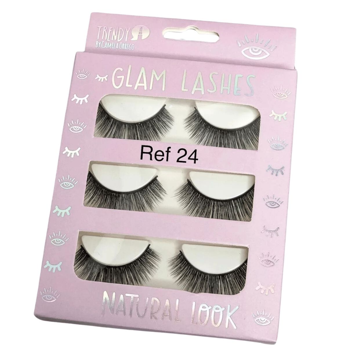 TRENDY - Pestañas postizas Trendy Glam Lashes Natural No 24