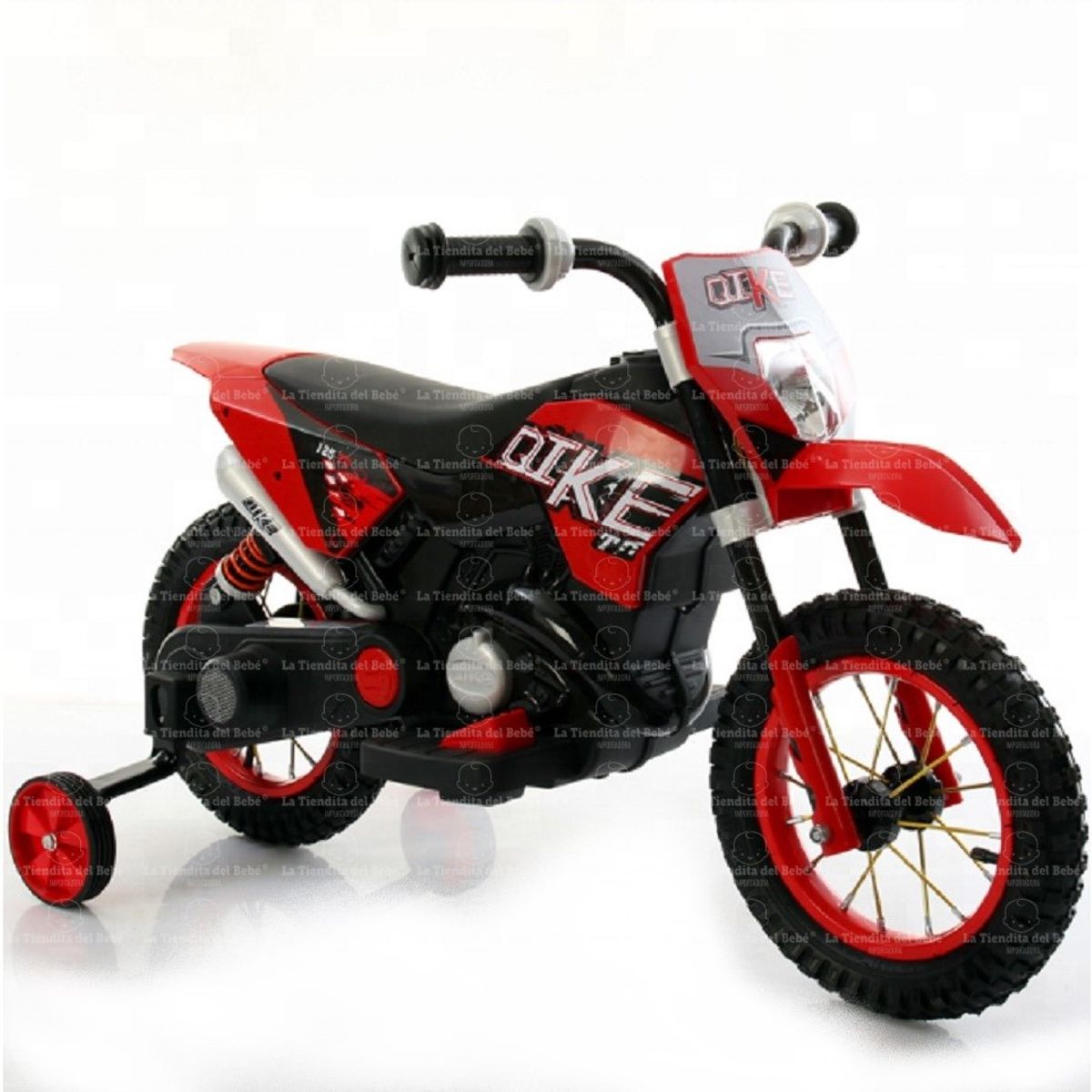 GENERICO - Moto Infantil Bebe Montable Batería Eléctrica Enduro Ref. Kike Rojo 1 a 4 Años