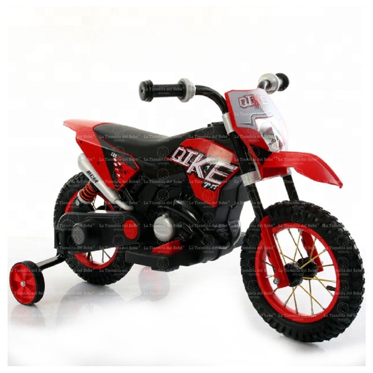 GENERICO - Moto Infantil Bebe Montable Batería Eléctrica Enduro Ref. Kike Rojo 1 a 4 Años