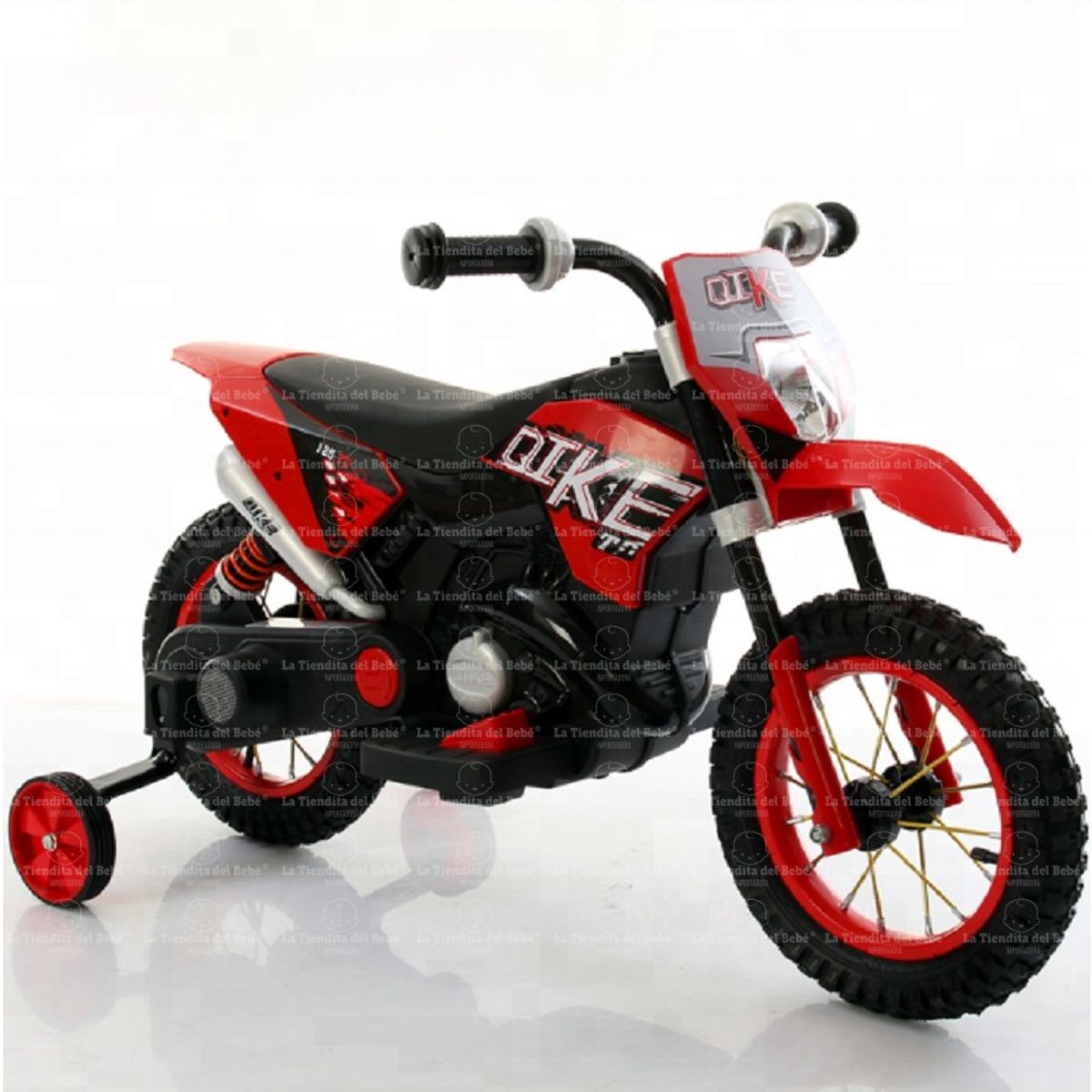 GENERICO - Moto Infantil Bebe Montable Batería Eléctrica Enduro Ref. Kike Rojo 1 a 4 Años