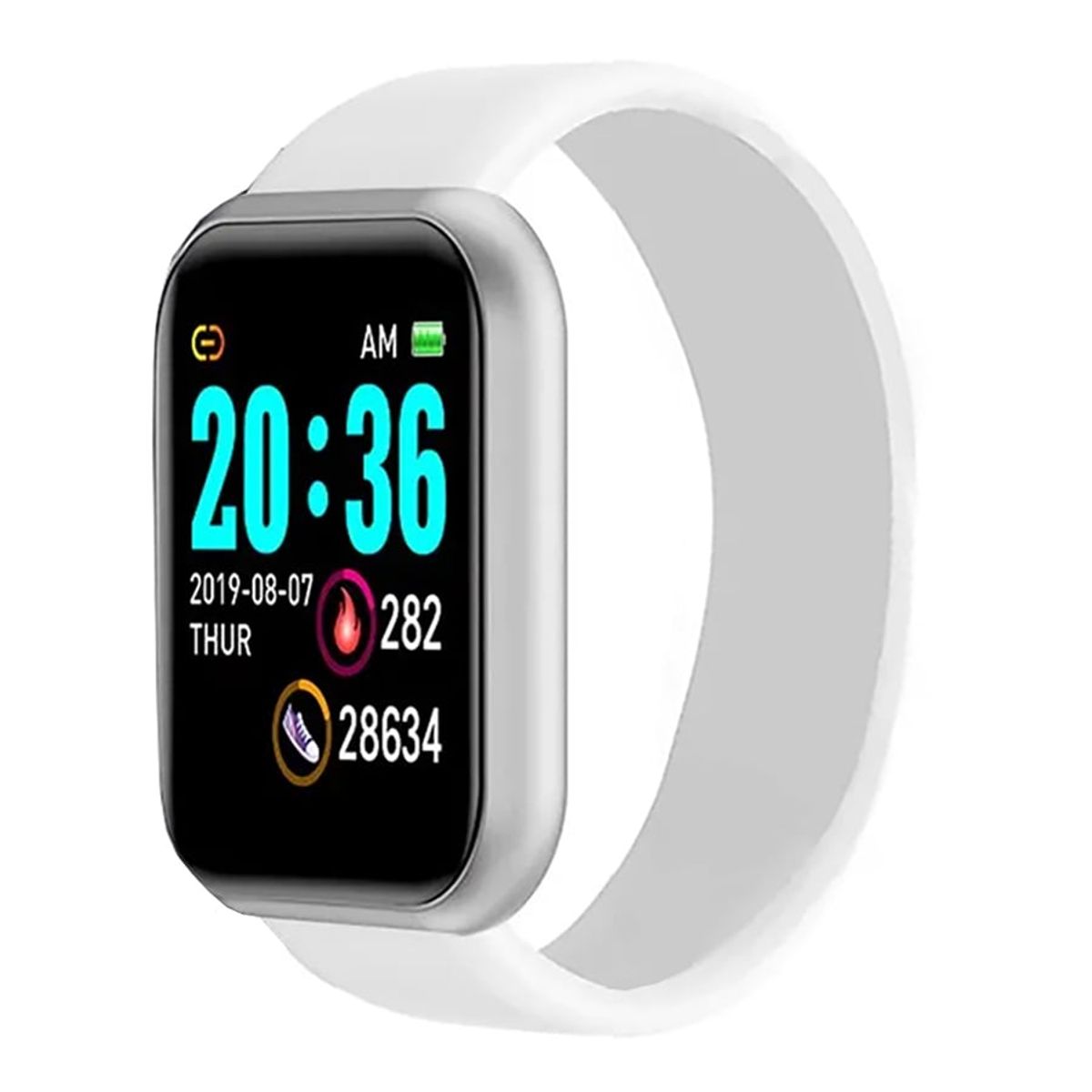 GENERICO - Smartwtach Multifuncion Monitoreo Salud Multimedia - Plata Blanco