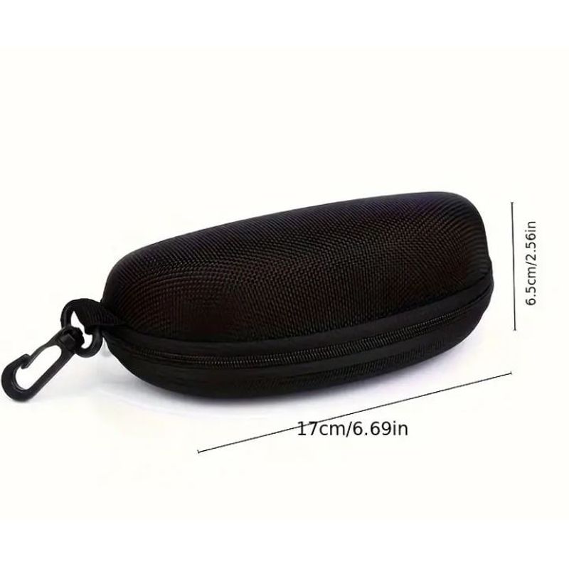 GENERICO - Funda Estuche Negro Rígido Protector Duro Marco Negras Gafas