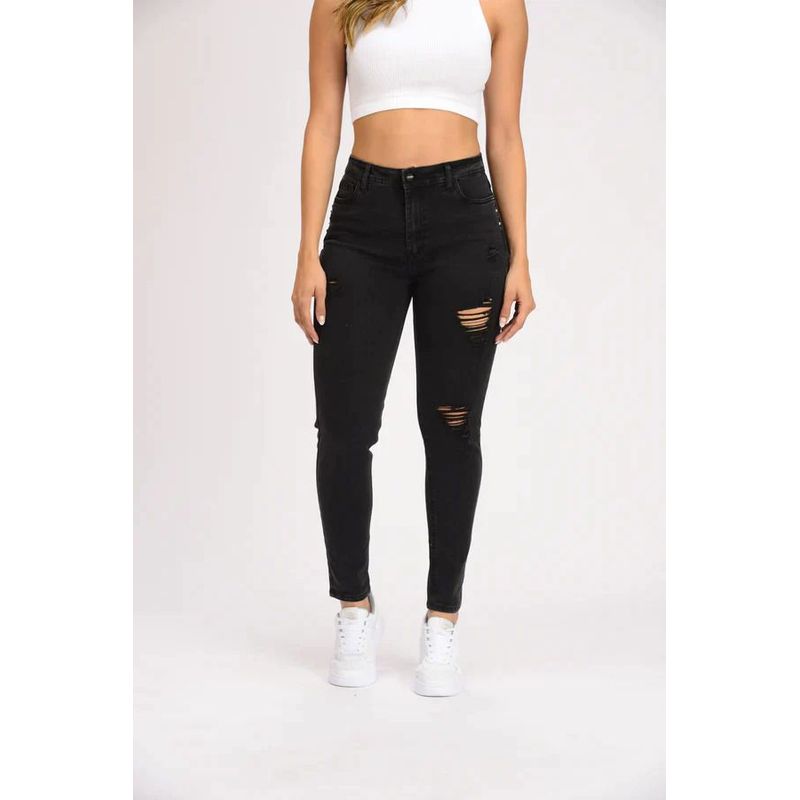 ZIPORA JEANS WEAR - JEANS MUJER NEGRO ZIPORA COSMIC