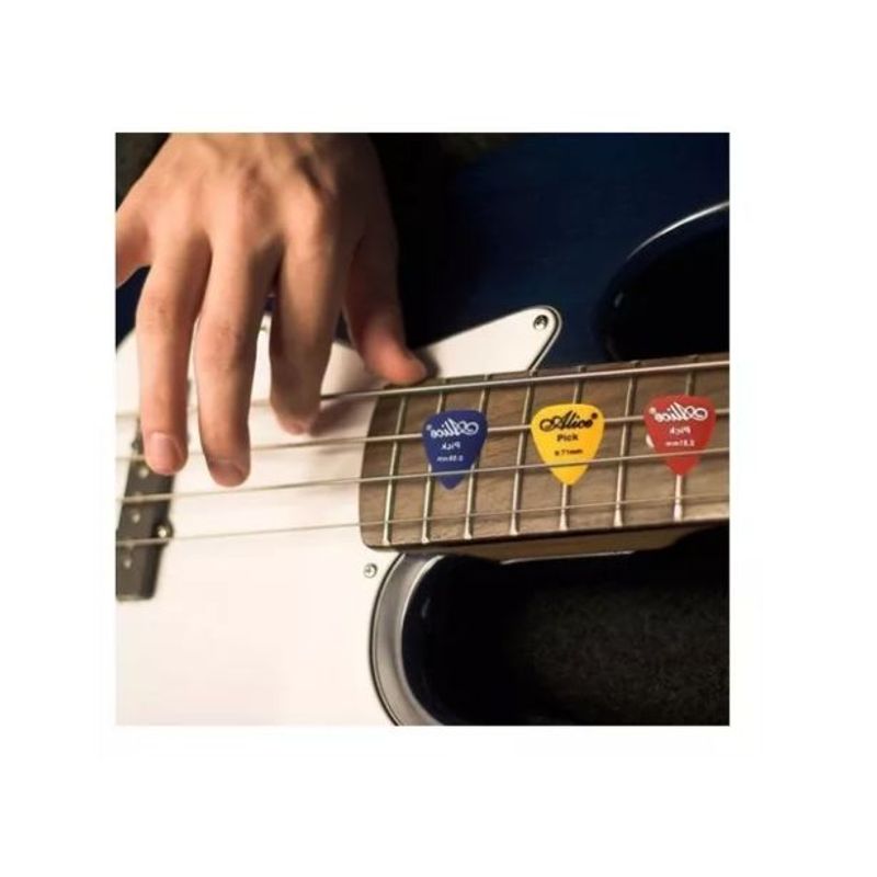 GENERICO - Caja X100 Plumilla Picks Guitarra Eléctrica Acústica Alice