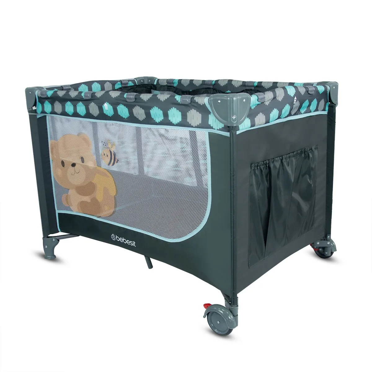 BEBESIT - Cuna Corral  Bebé Con Bolsa Viaje Relax Bebesit Azul