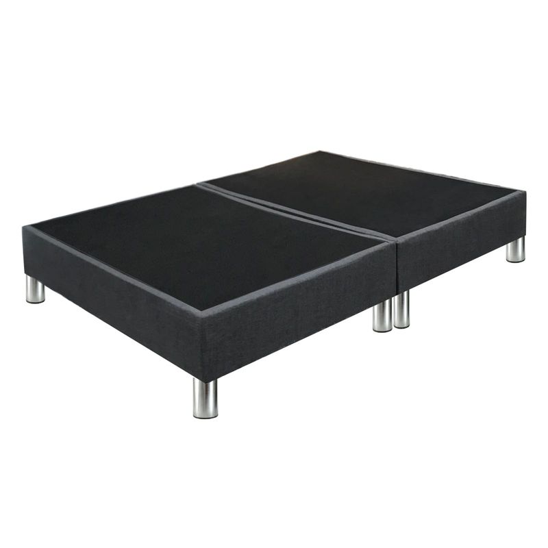 DORMIPUFF - Base Cama Dividida Gris Semi Doble 120cm Tela Gris Dormipuff
