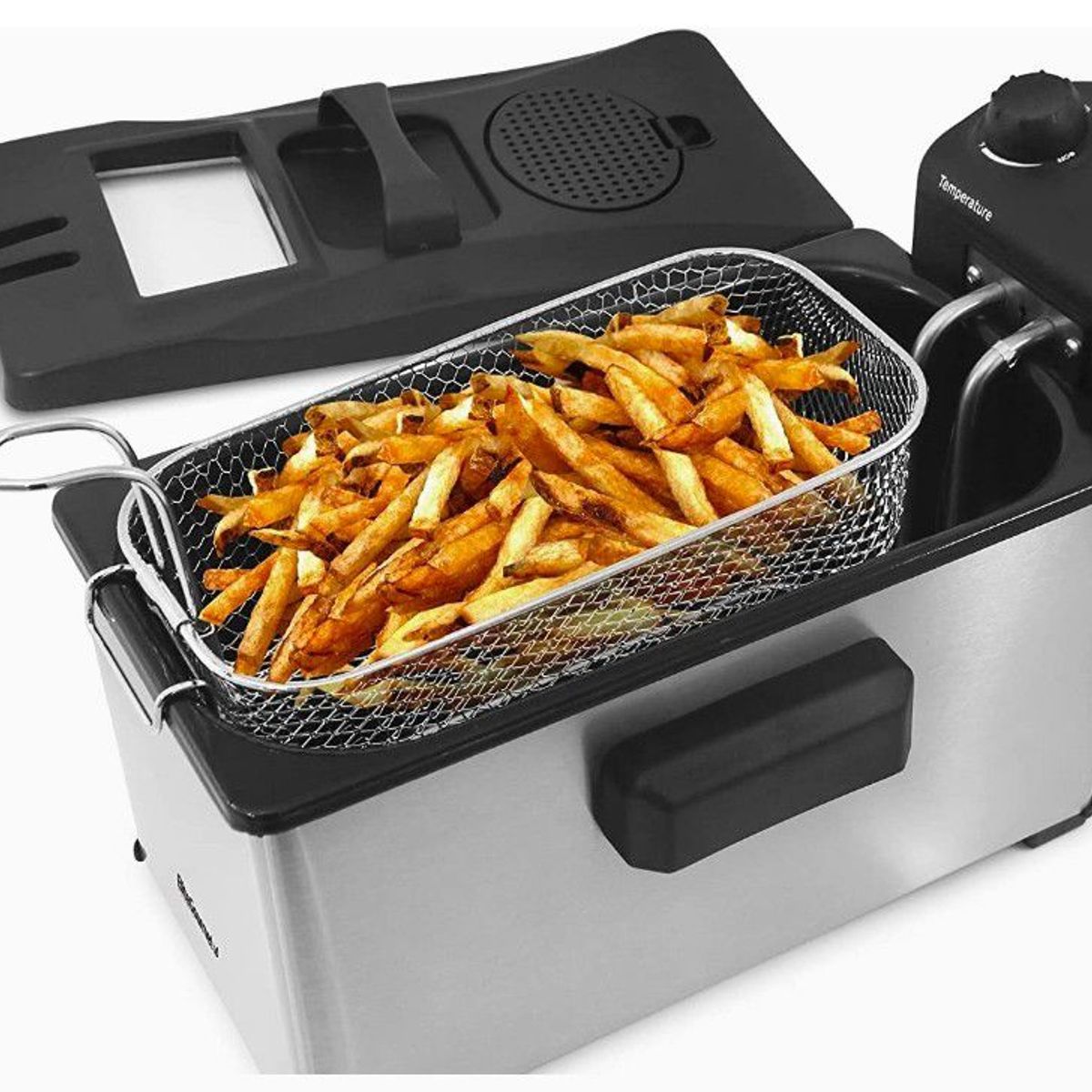 GOURMET - Freidora de aceite inmersión acero inoxidable 3.3 litros GOURMET