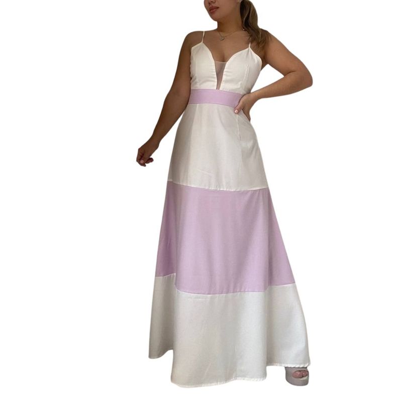 YURELKSHOP - VESTIDO LARGO CASUAL DE TIRANTES