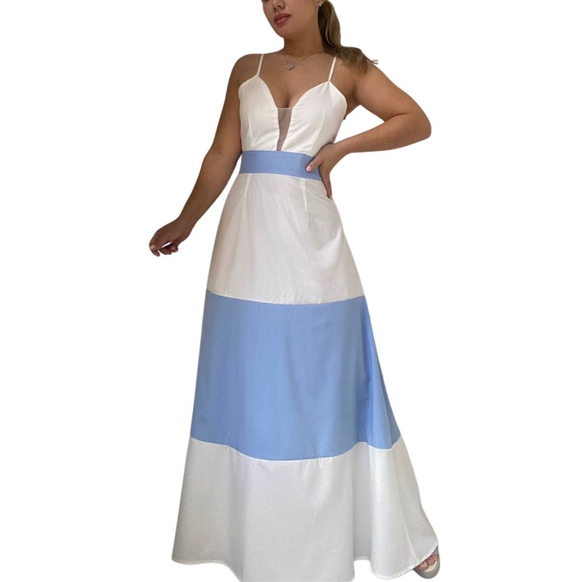 YURELKSHOP - VESTIDO LARGO CASUAL DE TIRANTES