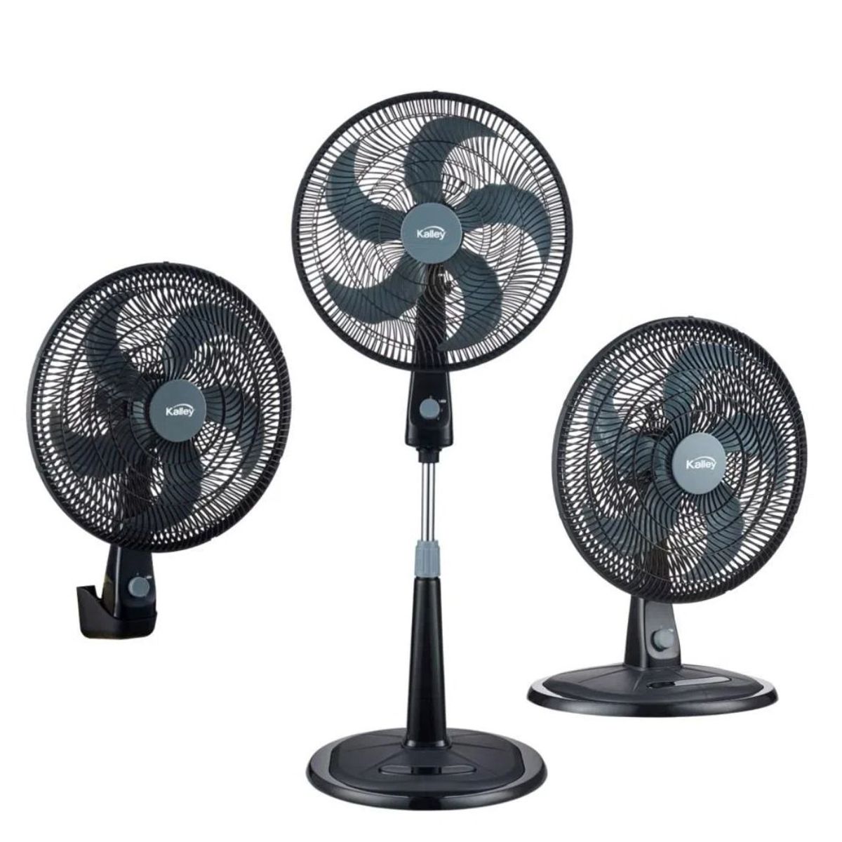 KALLEY - Ventilador Kalley 18 Pulgadas V31N02 3 en 1 Negro