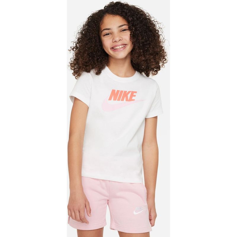 NIKE - Camiseta Niños Nike Tee Basic Futura Fs - Blanco