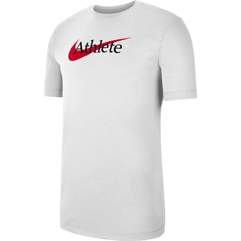NIKE - Camiseta Hombre Nike Dry-Fit Tee Swoosh Athlete - Blanco