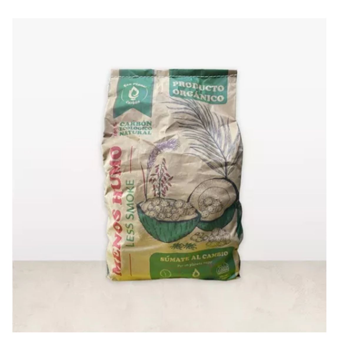 GENERICO - 2.5 KG Carbon Para Apartamentos Poco Humo Barril Patio Asado Bbq 1a