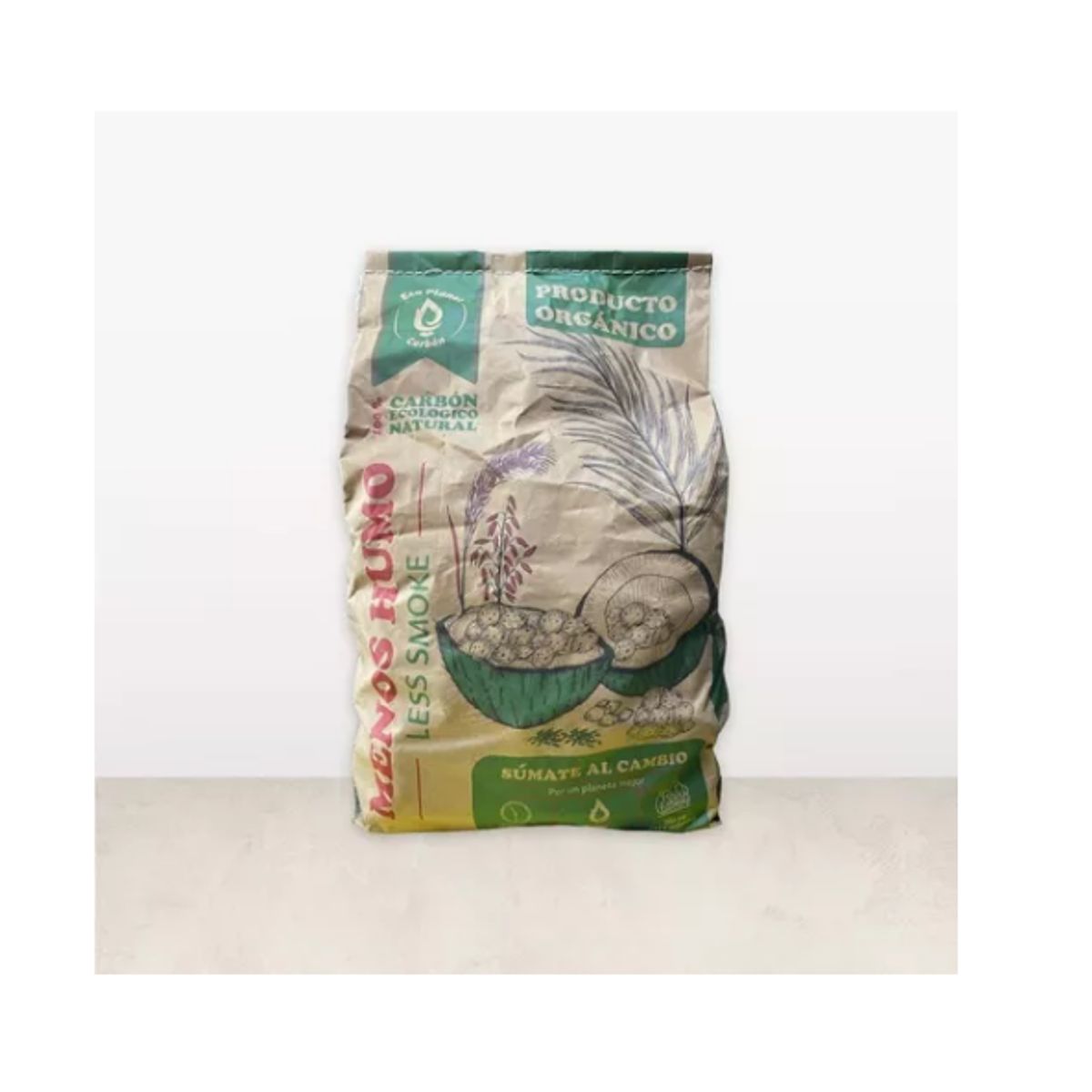 GENERICO - 2.5 KG Carbon Para Apartamentos Poco Humo Barril Patio Asado Bbq 1a