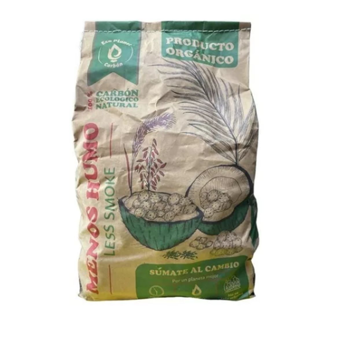 GENERICO - 2.5 KG Carbon Para Apartamentos Poco Humo Barril Patio Asado Bbq 1a