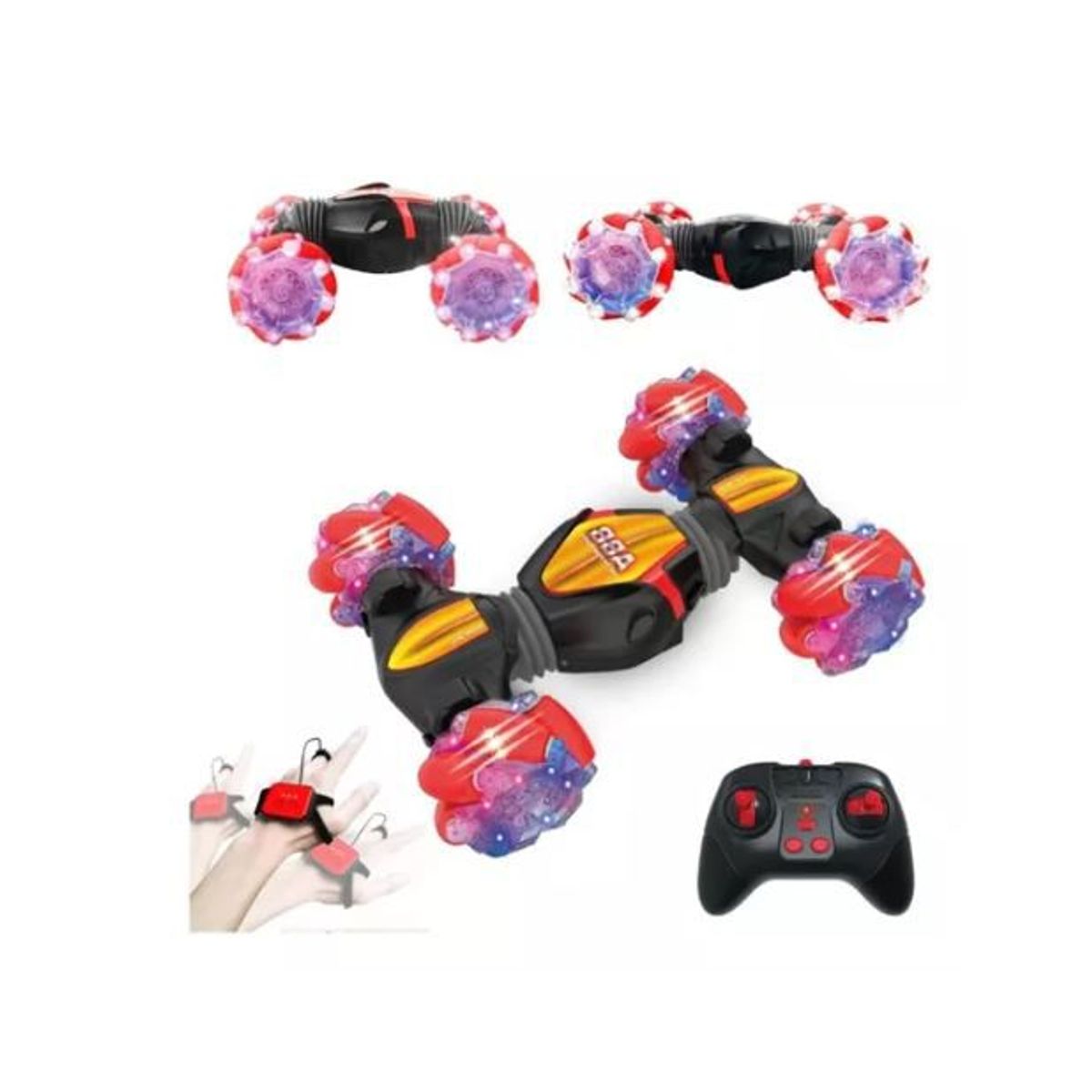 SHENGKE - Carro Control Remoto Manilla Gestos Dual Control Luz Led