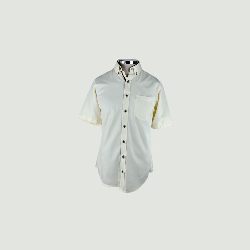 L Y H - Camisa Para Hombre Manga Corta Amarillo Marca L&H