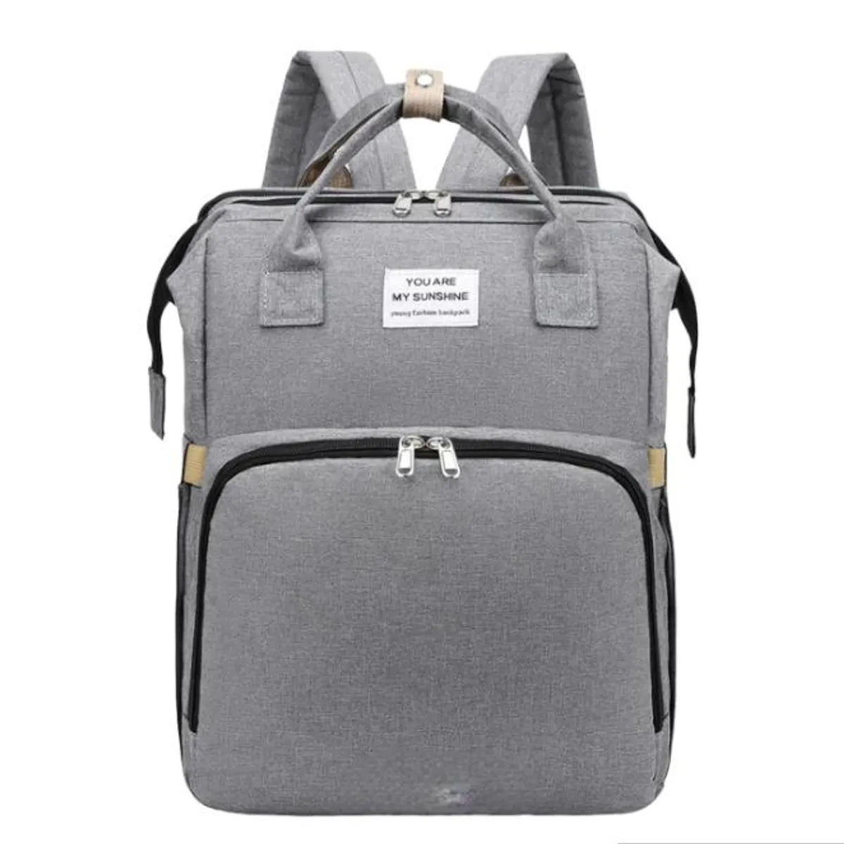 GENERICO - Morral Pañalera Tipo Cuna Con Cambiador De Bebe Plegable