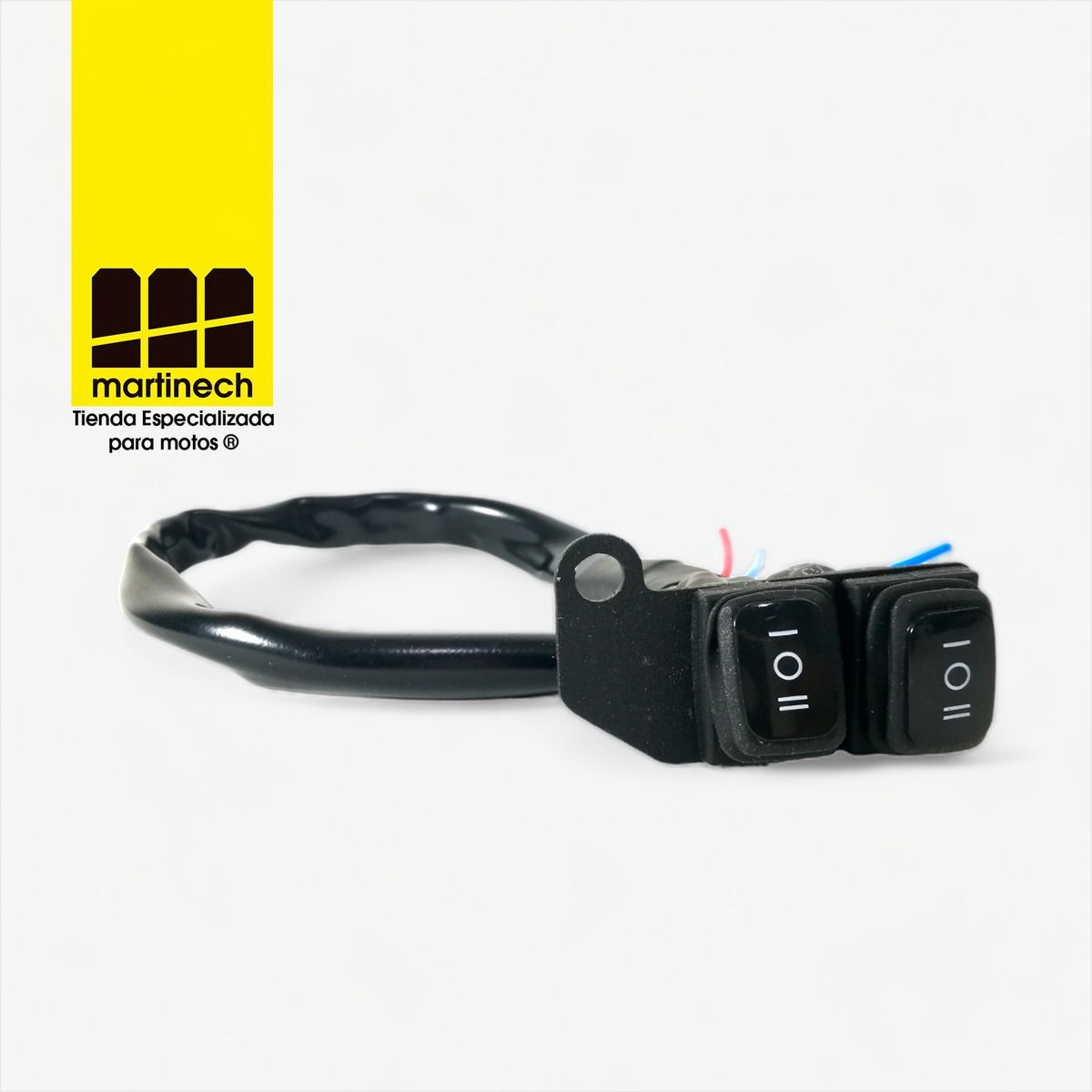 STEEL - Interruptores Impermeables X2 Exploradoras Bicolor - Negro