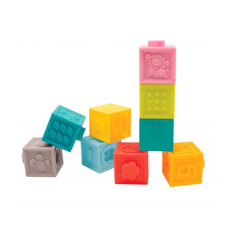 GENERICO - Bloques Cubos Estimulación Sensorial Bebes Y Niños X 9