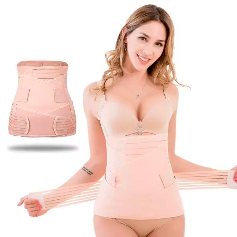 GENERICO - Faja moldeadora 3 en 1 postparto - Beige XL
