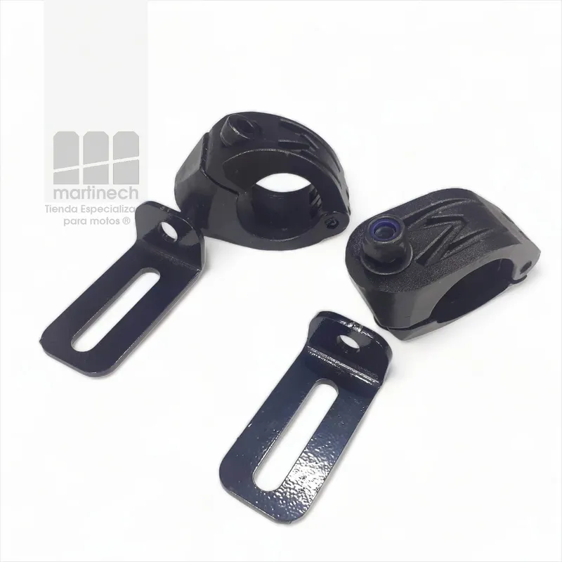 MAXIMA - Soportes Exploradoras Moto Nylon Para Defensa Con Extensor - Negro