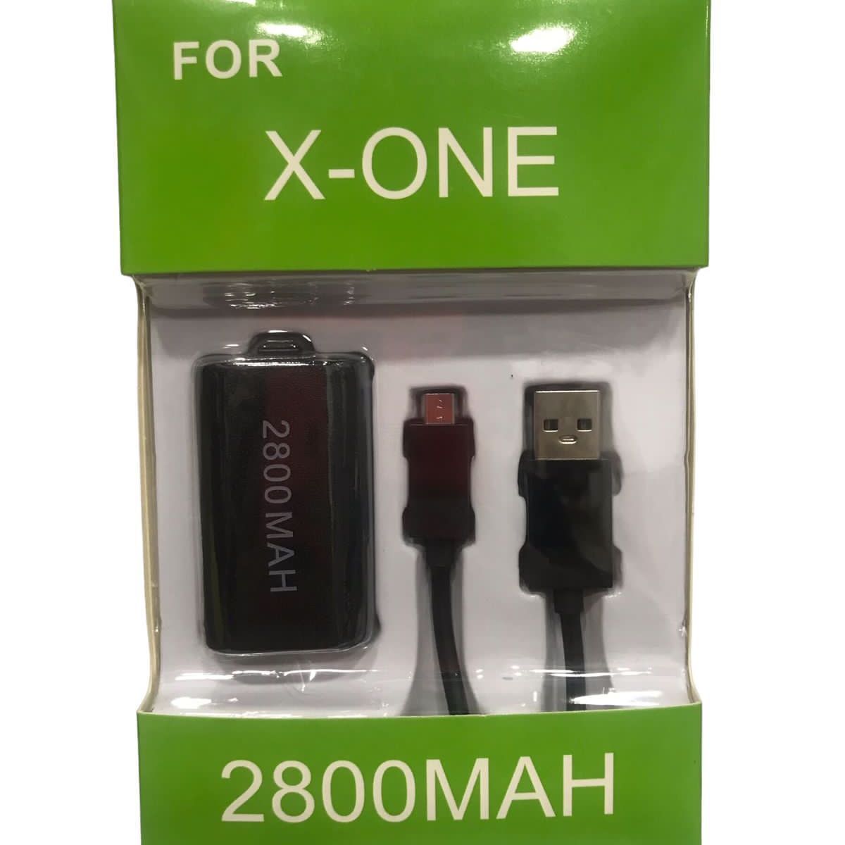 GENERICO - Kit Carga Y Juega Batería 2800 Mah Xbox One Cable 2. 7m