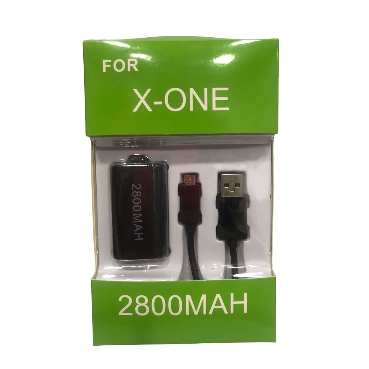 GENERICO - Kit Carga Y Juega Batería 2800 Mah Xbox One Cable 2. 7m