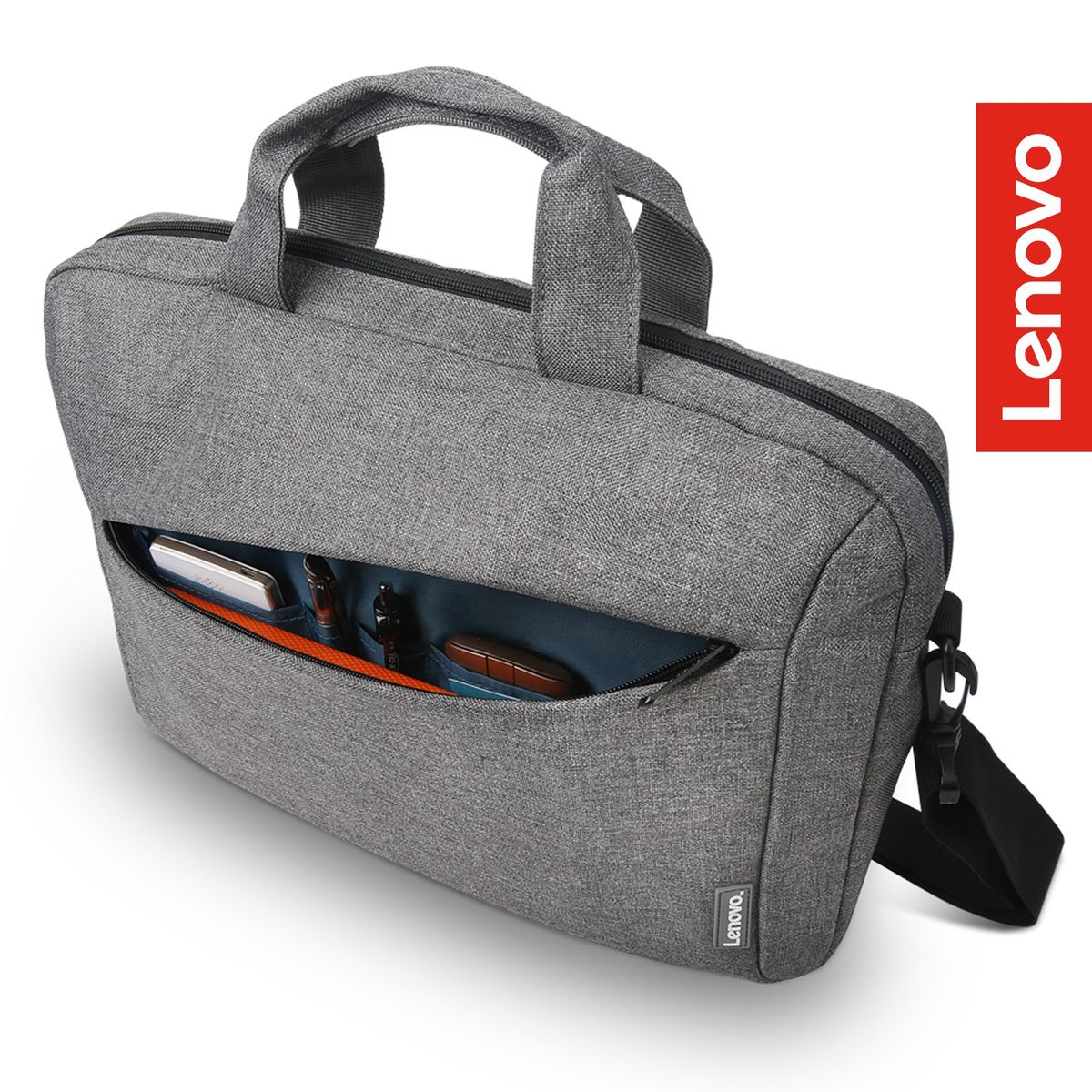 LENOVO - Maletín Lenovo de carga superior casual para portátiles 15.6 Gris T210