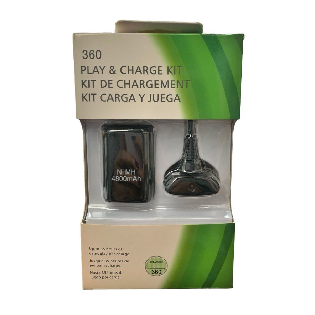 GENERICO - Kit De Carga Y Juega Para Xbox 360