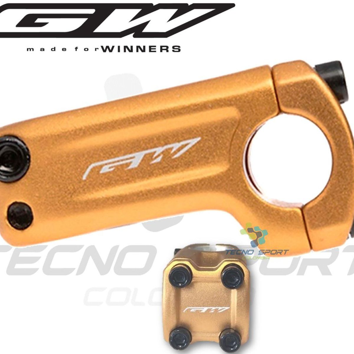 GW - Espiga Gw Para Manubrio Bmx Potencia Oversize Aluminio