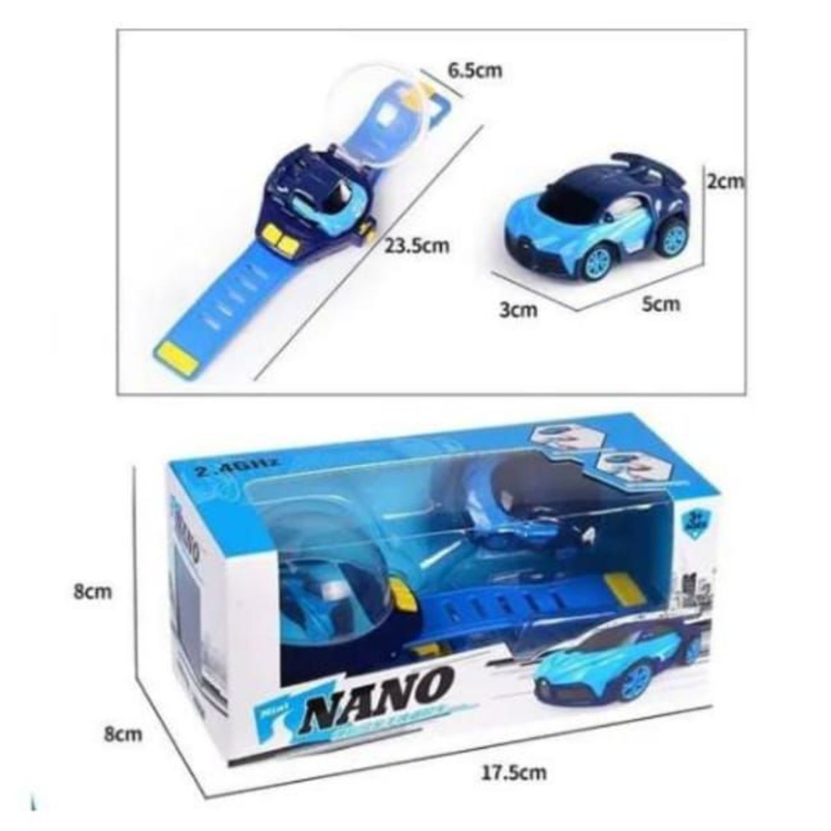 GENERICO - Reloj Con Carro a Control Remoto Para Niños y Niñas