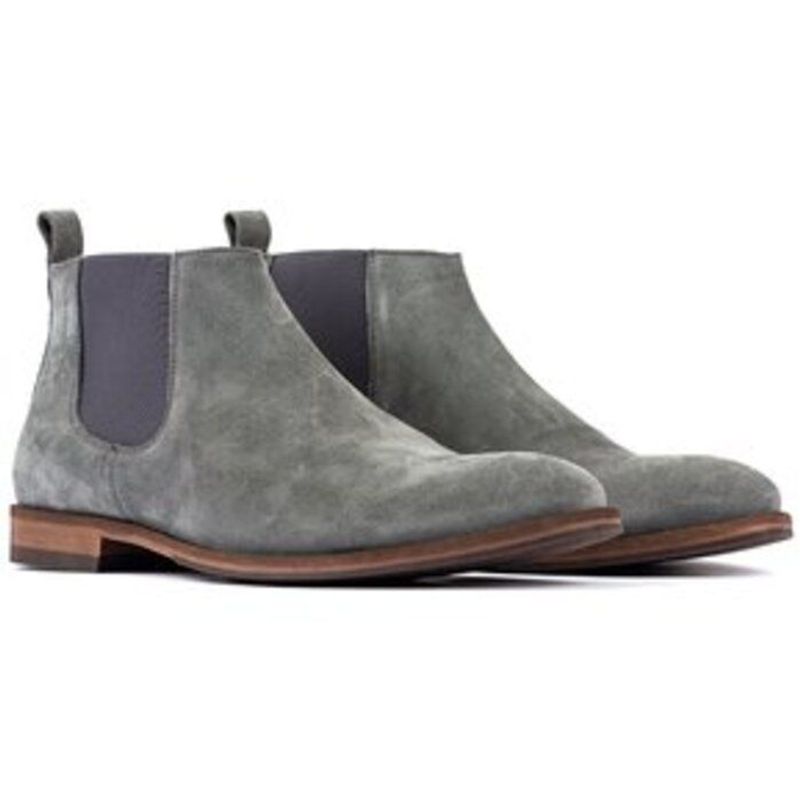 OVERSTATE - Bota Estilo Chelsea en Cuero Para Hombre  CA-5482-1084ov Gris