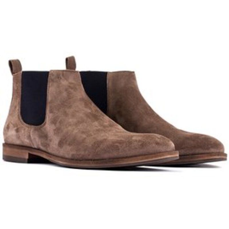 OVERSTATE - Botas Estilo Chelsea Para Hombre en Cuero   CA-5482-1627ov Taupe