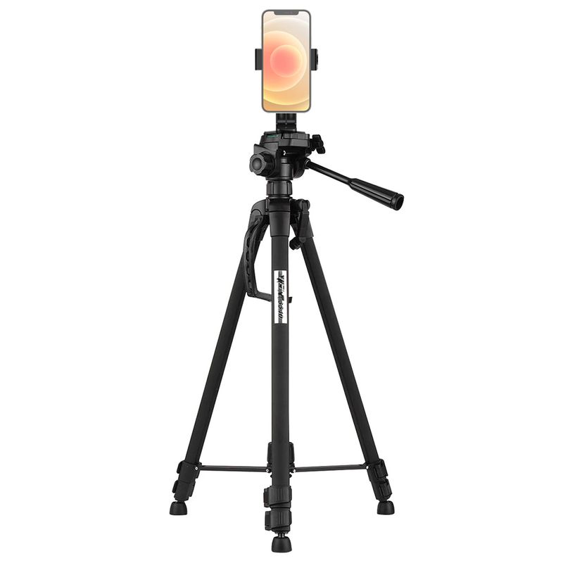 GENERICO - Trípode 150cm para fotografía video con soporte para celular