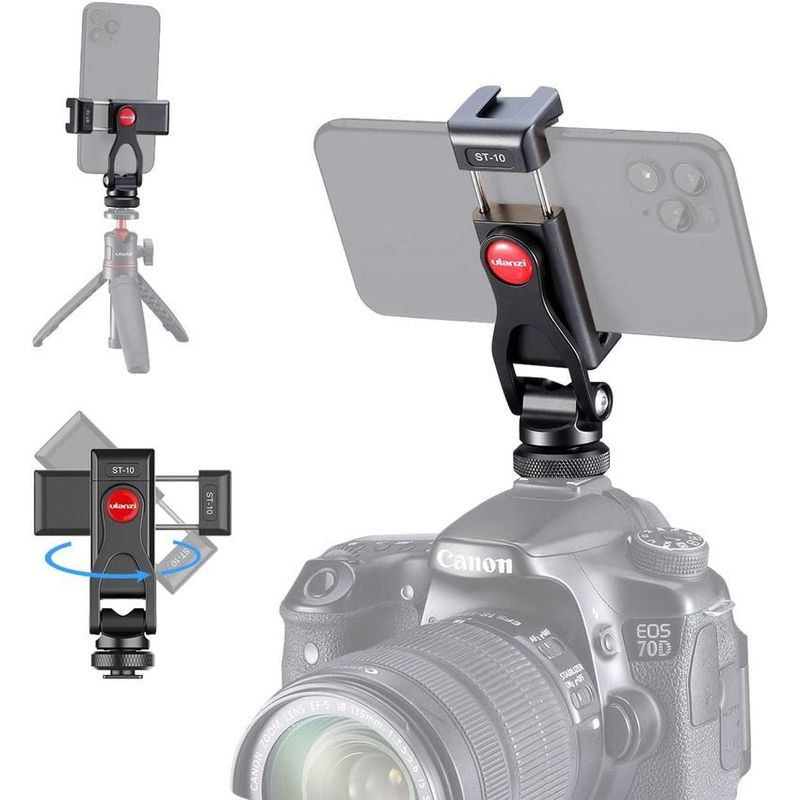 ULANZI - Soporte adaptador celular para trípode camara ulanzi st-10